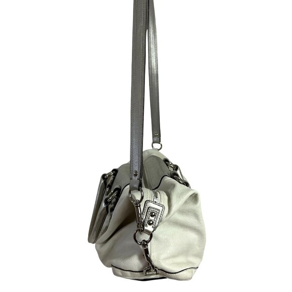 Coach ASHLEY SATCHEL Silver Ivory Shoulder Strap + BONUS Crossbody Strap F15445 - Picture 10 of 14